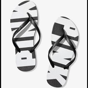 Pink Logo Flip Flops